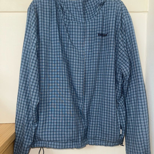 badblue check hoodie jacket blue