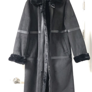 남자 (인조) 밍크 퍼 롱무스탕코트 사이즈 M