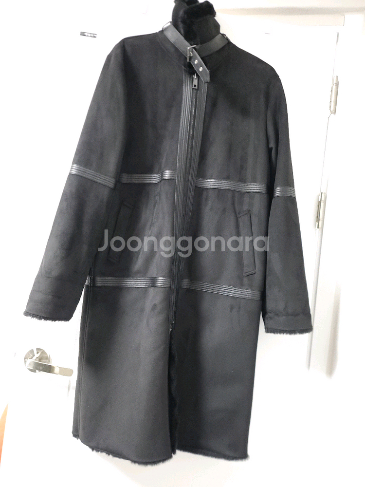 남자 (인조) 밍크 퍼 롱무스탕코트 사이즈 M--1