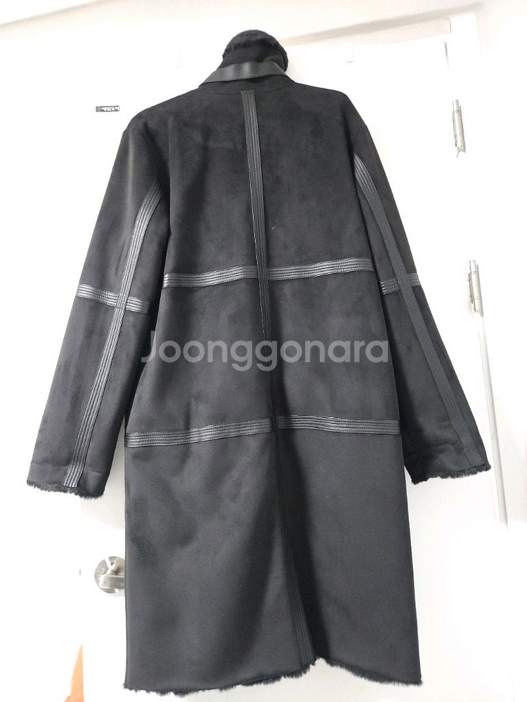 남자 (인조) 밍크 퍼 롱무스탕코트 사이즈 M--2