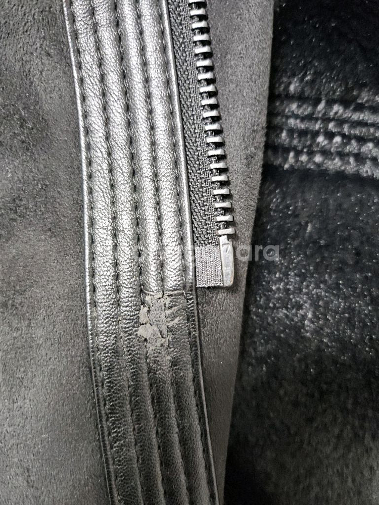 남자 (인조) 밍크 퍼 롱무스탕코트 사이즈 M--6