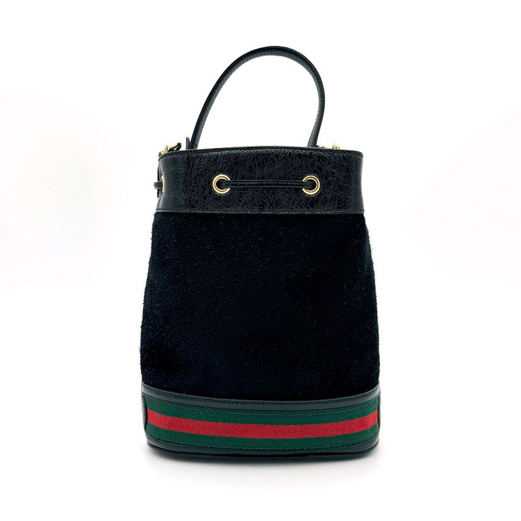 [중고명품셀렉트]구찌 블랙 스몰 버킷 토트 겸 숄더백 550621 이미지