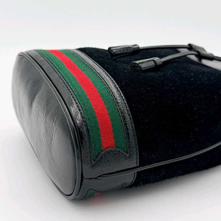 [중고명품셀렉트]구찌 블랙 스몰 버킷 토트 겸 숄더백 550621 이미지