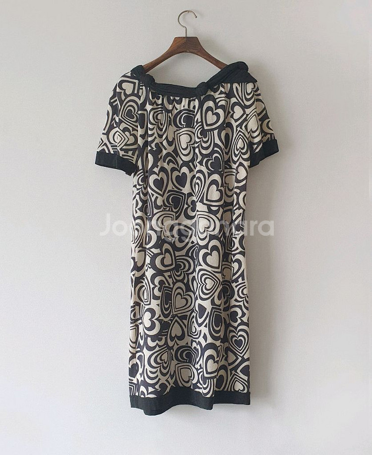 모스키노 하트 울 니트 원피스--2