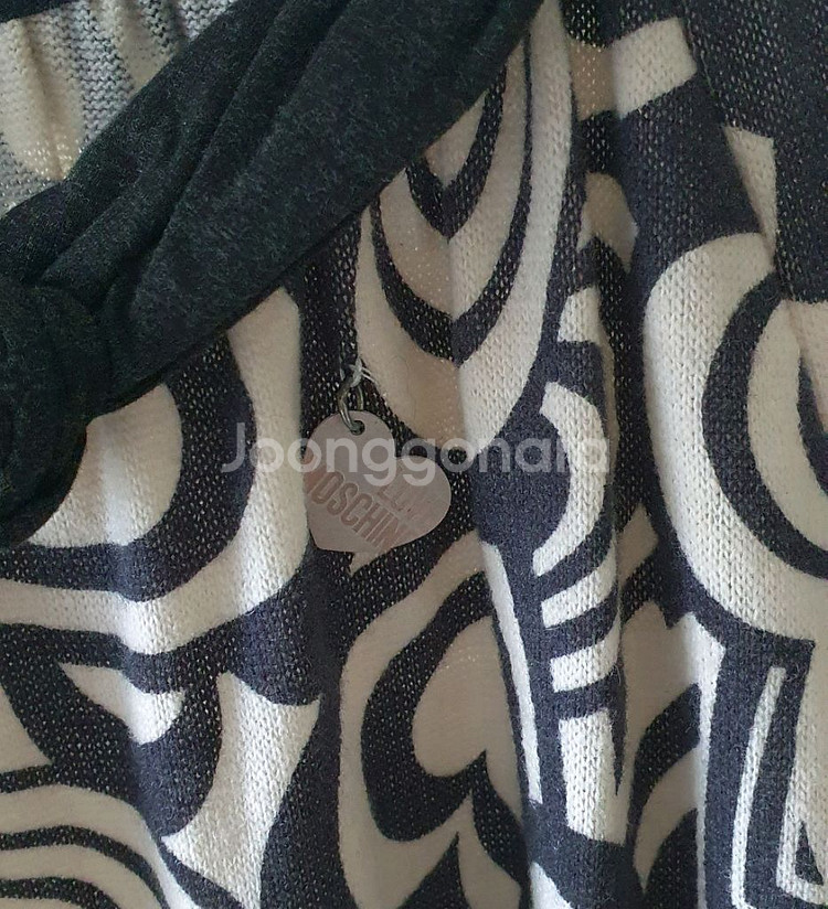 모스키노 하트 울 니트 원피스--4