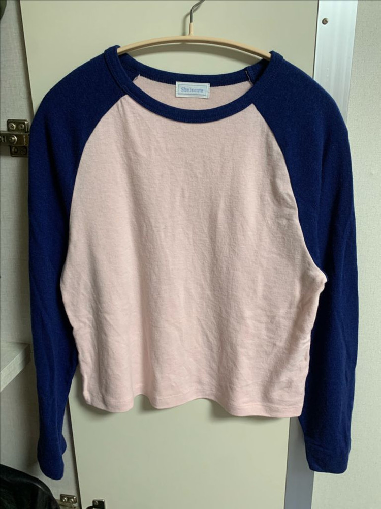 미착용) 쉬이즈큐트 플러피 티셔츠 블루 이미지