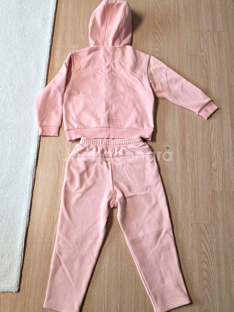 디스커버리키즈 보아플리스 트레이닝 자켓 후드 집업자켓 팬츠 세트--1