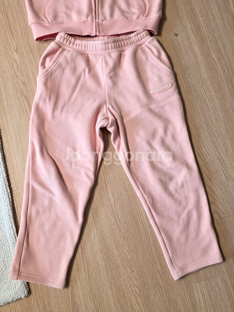 디스커버리키즈 보아플리스 트레이닝 자켓 후드 집업자켓 팬츠 세트--6