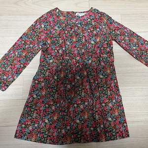 봉쁘앙 플로럴 패턴 긴팔 원피스 (4A)