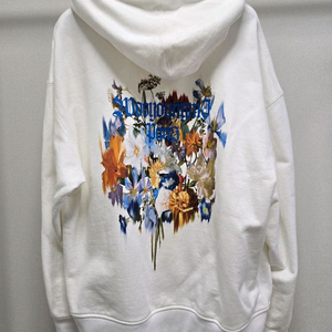 우영미 멀티 플라워 후드 티셔츠 50사이즈 105 판매 이미지