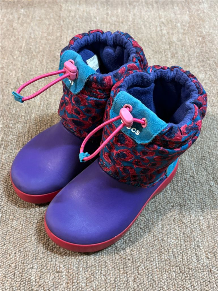 크록스 키즈 패딩부츠 c11--2