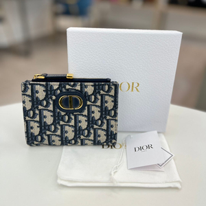 [중고명품 럭스올 울산점]디올 30 몽테인 달리아 오블리크 반지갑