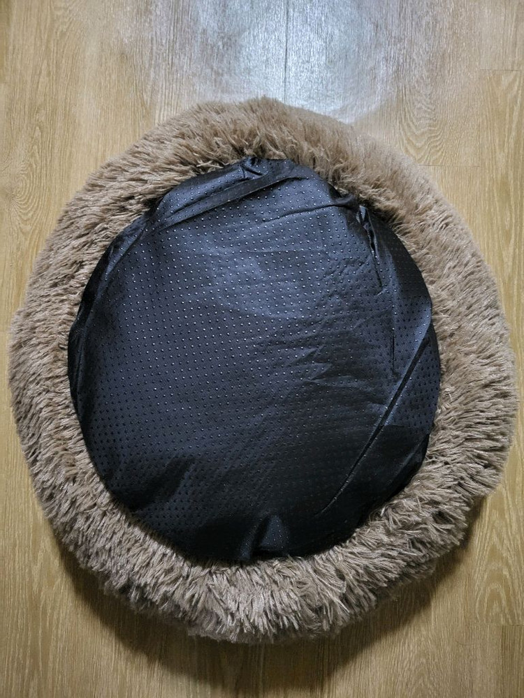 (새상품) 반려동물 강아지 고양이 털도넛방석 침대--2