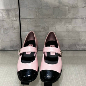 샤넬 턴락 메리제인 플랫 슈즈 38