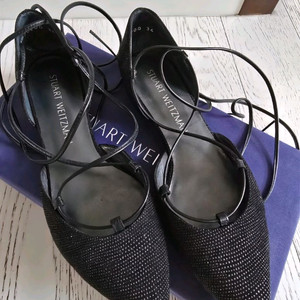 [정품] 스튜어트 와이츠먼 길리건 레이스업 플랫슈즈 (박스 구성) 이미지