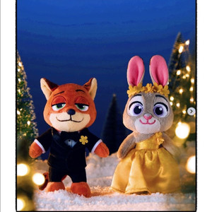 주토피아2 닉엔주디 키링인형