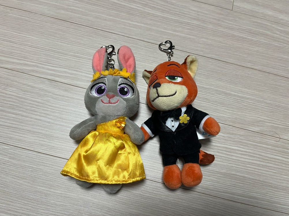 주토피아2 닉엔주디 키링인형--1