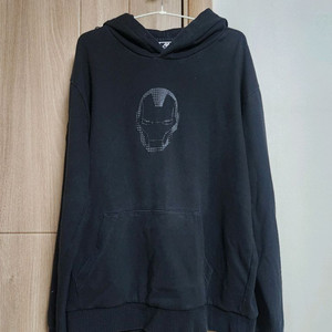 남여공용 카파 아이언맨 후드티 블랙