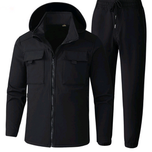 겨울 남자여성 방 방풍 보온 상하의 세트 방한복 기모 아웃도어 혹한기 작업복 낚시복 캠핑복 동계방한복 색상 블랙 그 이미지