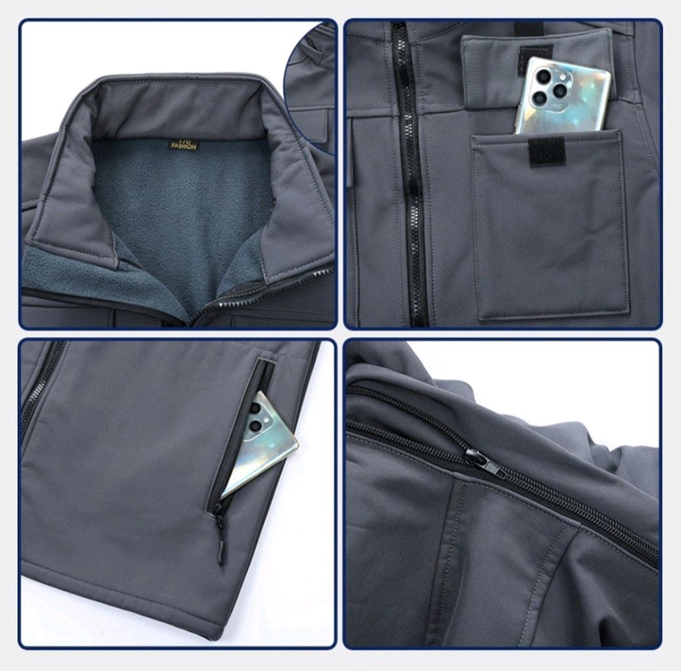 겨울 남자여성 방 방풍 보온 상하의 세트 방한복 기모 아웃도어 혹한기 작업복 낚시복 캠핑복 동계방한복 색상 블랙 그 이미지