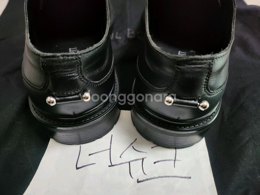 닐바렛 피어싱 더비 42사이즈 블랙 (2회착용중고)--4