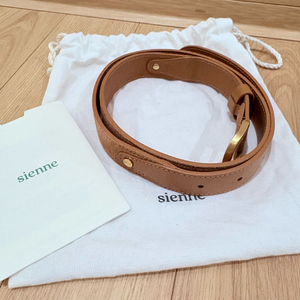 시엔느 - 스웨이드 가죽 벨트 브라운
