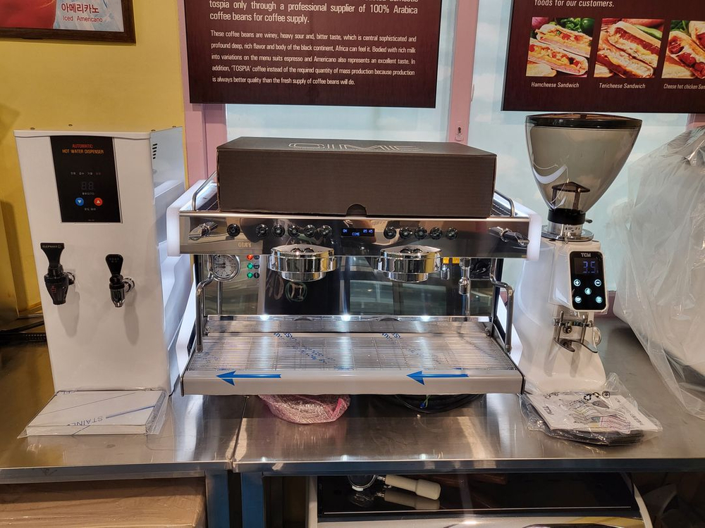 (새상품)이태리 씨메 CO-03 네오 2그룹 커피머신세트ㆍ--0