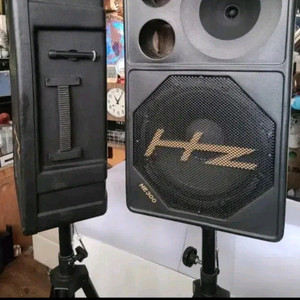 HZ HE300 PA SPEKER 스텐드세트 + 엠프PM-803파워