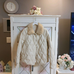 밍크퍼 오리털 패딩자켓/55-정66 s