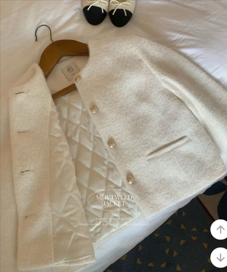 베니토 누빔 트위드 자켓 / 44-66--8