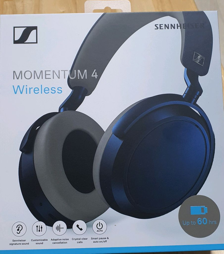 젠하이저 모멘텀4 무선 헤드폰 풀박스 새상품--0