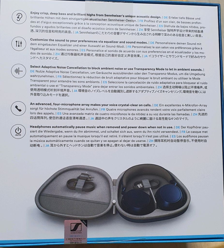 젠하이저 모멘텀4 무선 헤드폰 풀박스 새상품--1