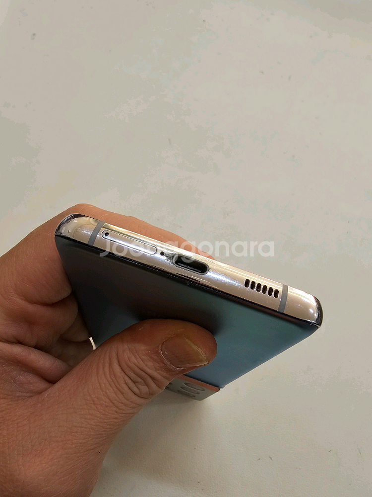 갤럭시 S21울트라 실버 무잔상 정상공기기--6