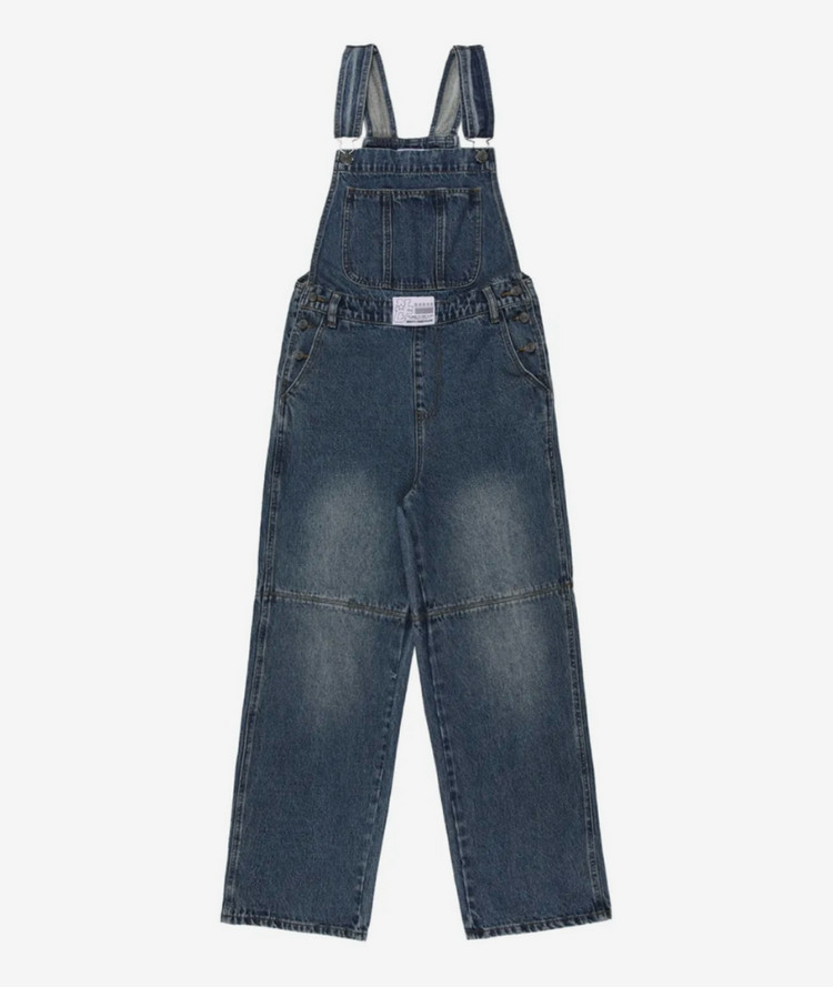 네스티팬시클럽 | 유쓰 데님 오버롤 다크 블루--3