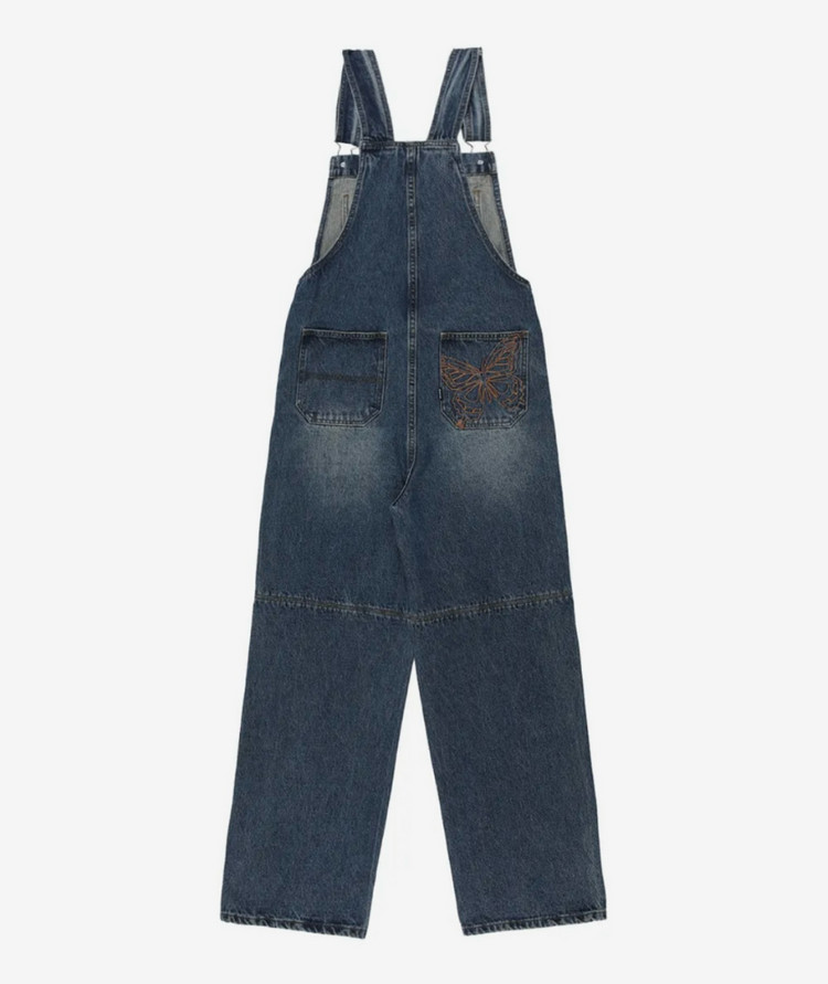 네스티팬시클럽 | 유쓰 데님 오버롤 다크 블루--4