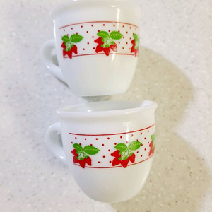 밀크글라스 에스프레소잔 소스볼 2개 세트 이미지