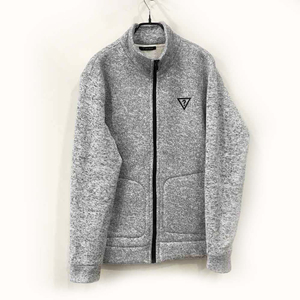 게스 GUESS 공용 멜란지 그레이 양털 뽀그리 플리스 자켓KG4K6401(L)