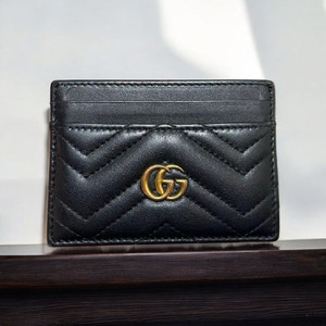 구찌 정품 마몽 마몬트 마틀라세 가죽카드케이스 카드지갑 블랙 팝니다 이미지
