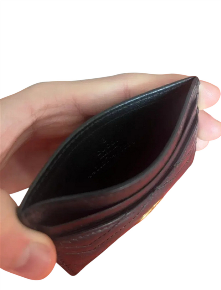 구찌 정품 마몽 마몬트 마틀라세 가죽카드케이스 카드지갑 블랙 팝니다 이미지