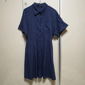 플라스틱아일랜드 셔츠형 원피스(m.가슴둘레90)/7천원