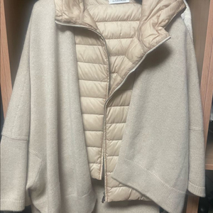 더캐시미어 패딩조끼 + 숄가디건