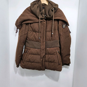 타임(TIME) 오리털 다운 패딩 코트 브라운