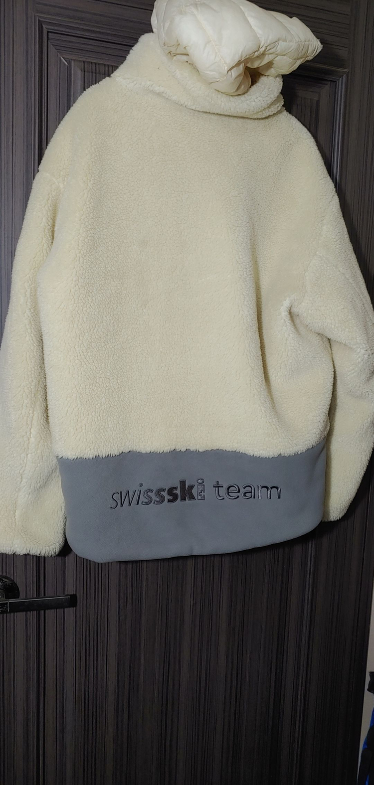 데상트 스위스스키팀 뽀글이 아우터 105 XL--1