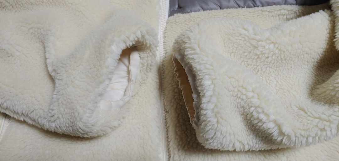 데상트 스위스스키팀 뽀글이 아우터 105 XL--6