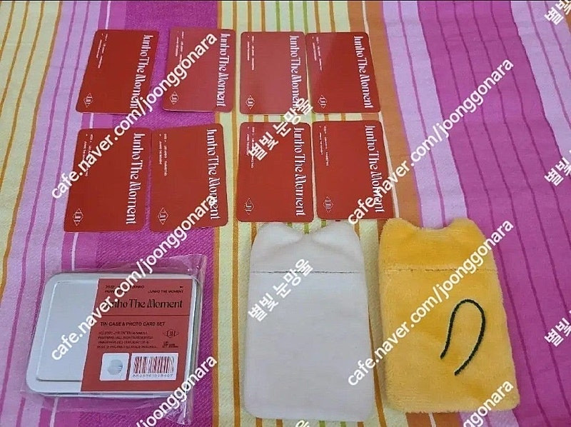 2pm 준호 준더모 틴케이스 포카 세트 + 잊냥이 포카홀더 일괄양도 이미지