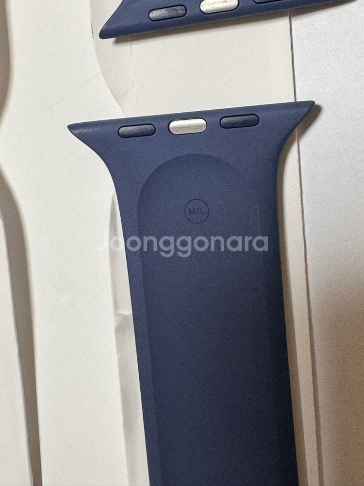 애플 정품 애플워치 스트랩 데님 스포츠밴드 46mm M/L--3