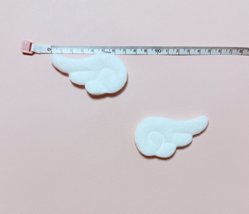 [2개 1세트] 탑꾸 천사 날개 파츠 부자재 화이트 베이지 엔젤코어--1