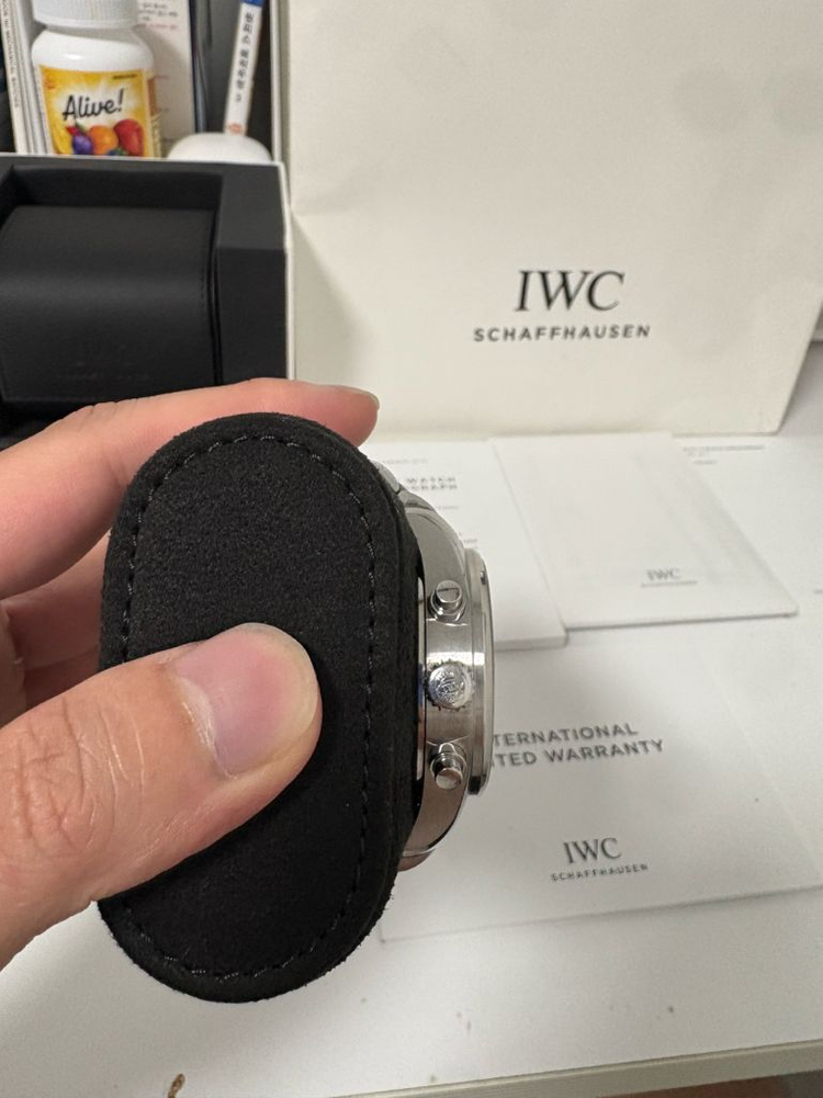 (판,교) IWC 파일럿 크로노그래프 43mm 스틸시계 풀구성+고급와인더 판매 이미지