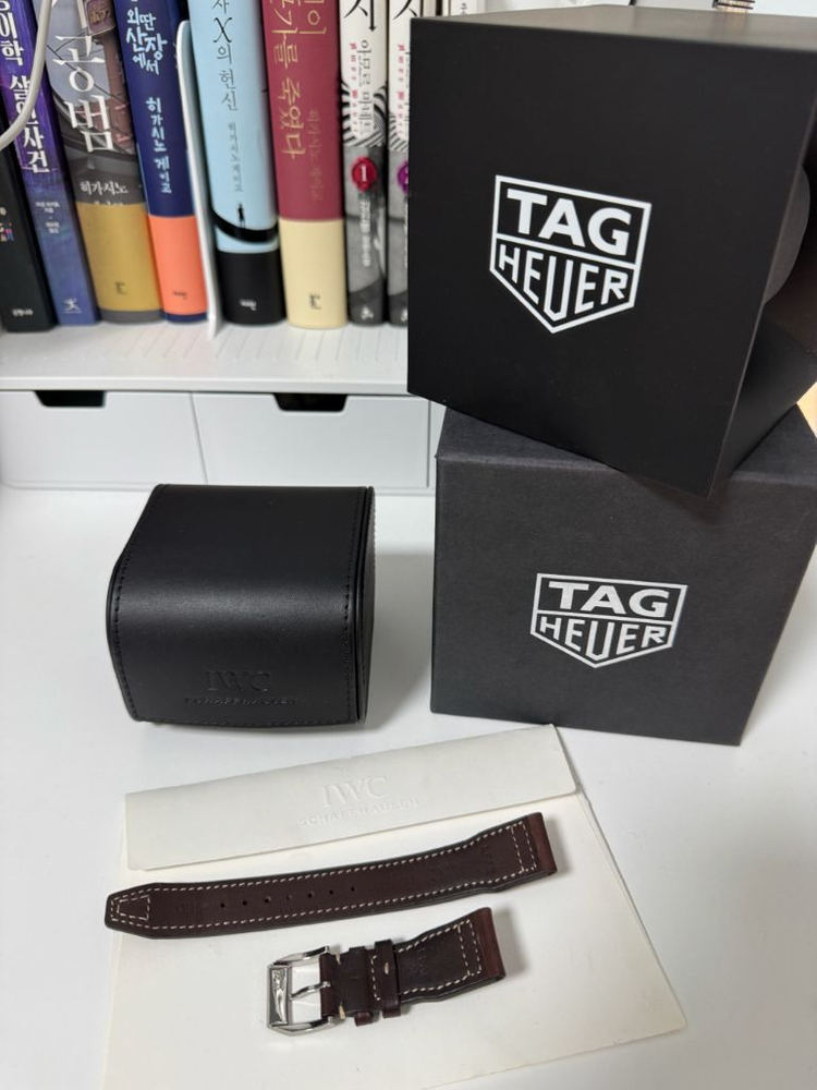 (판,교) IWC 파일럿 크로노그래프 43mm 스틸시계 풀구성+고급와인더 판매 이미지