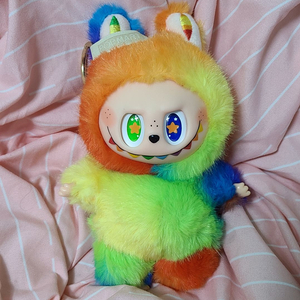 ~2/28 3천 할인 ) 무지개 라부부 키링 인형 이미지